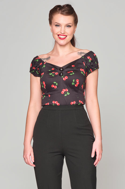 Dolores 50s Cherry Top