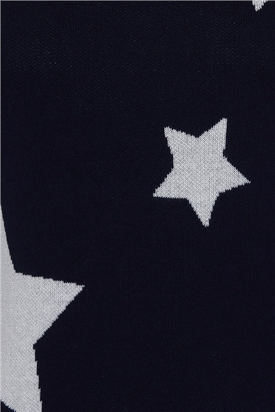 Sabrina Metallic Star Jumper Blue