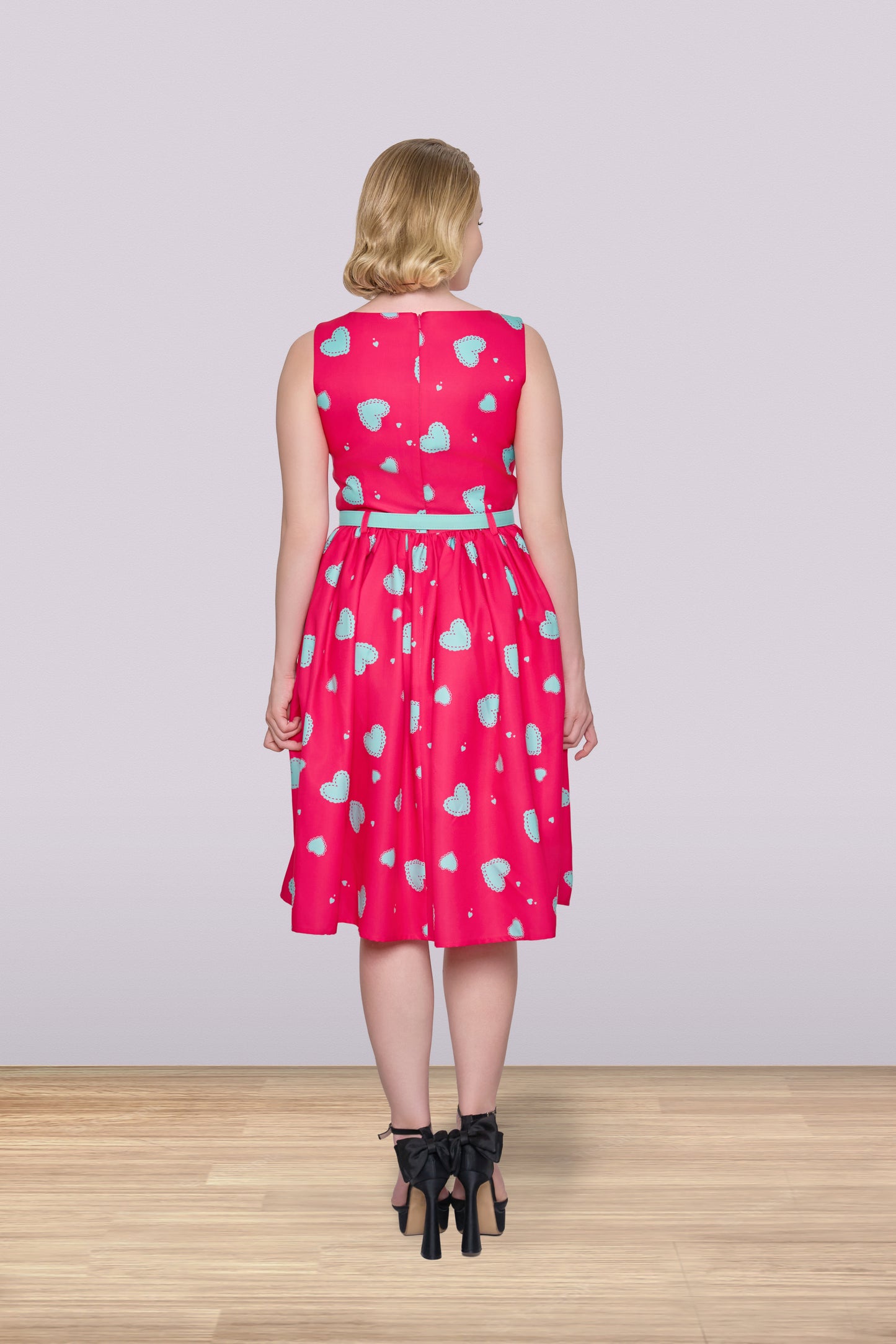 Audrey Hearts Flared Dress