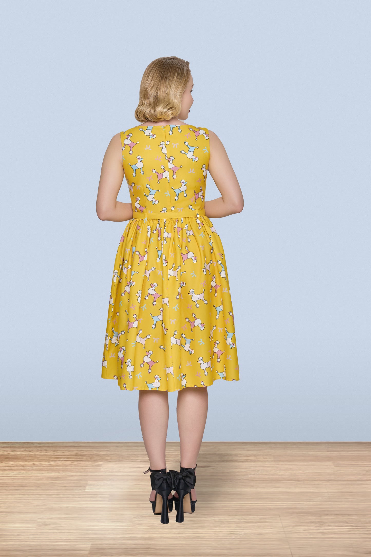 Audrey Poodles Flared Dress
