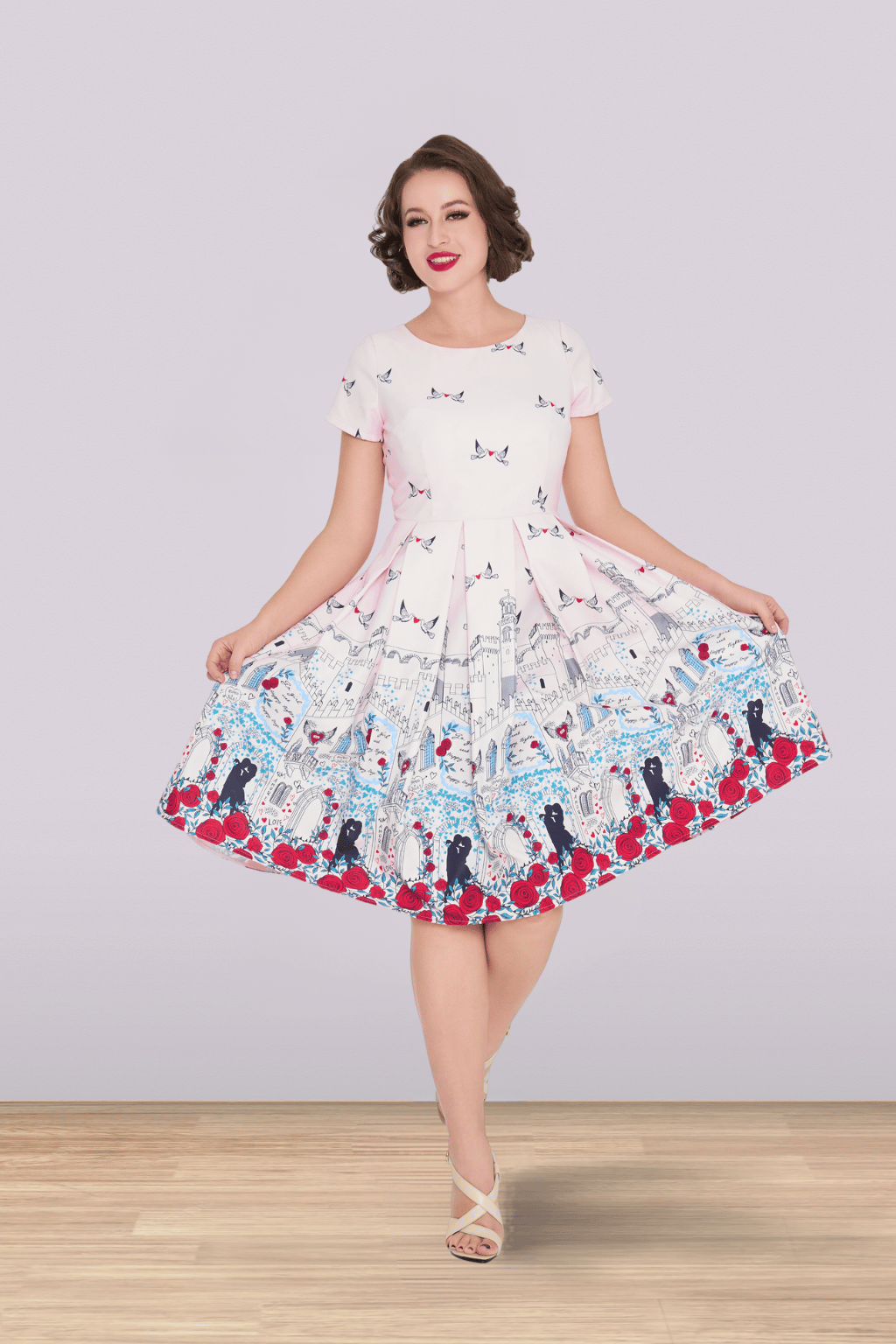 Lindy bop white dress outlet