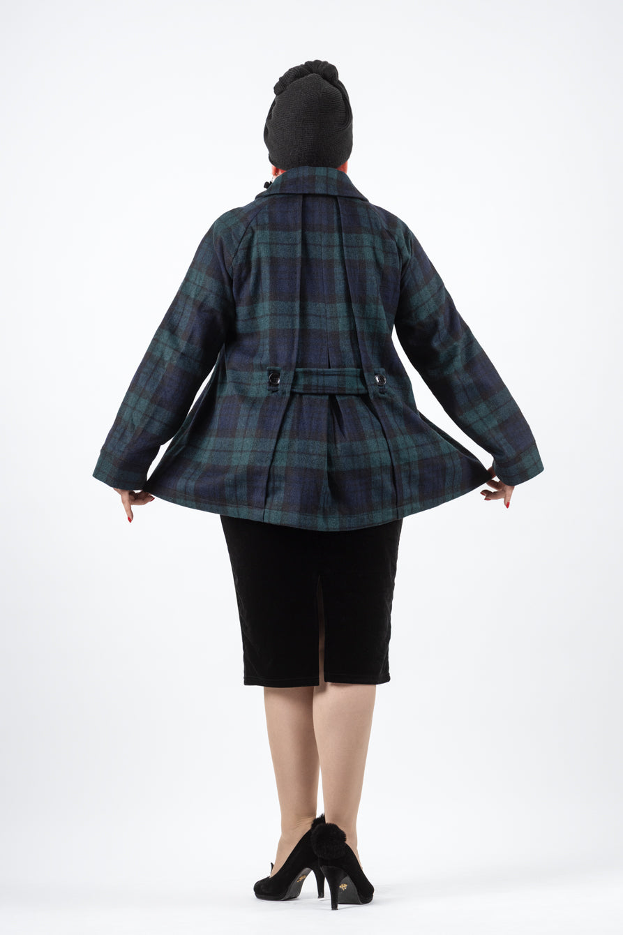 Ottilie Blackwatch Check Coat