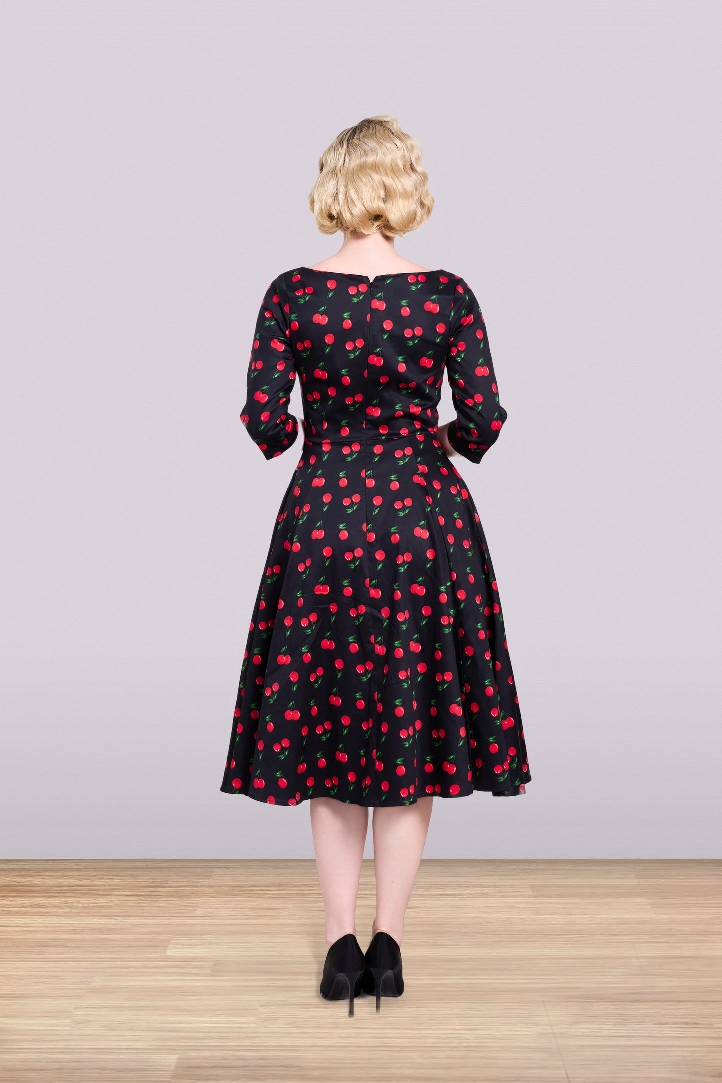 Linda Cherry Dress 3/4