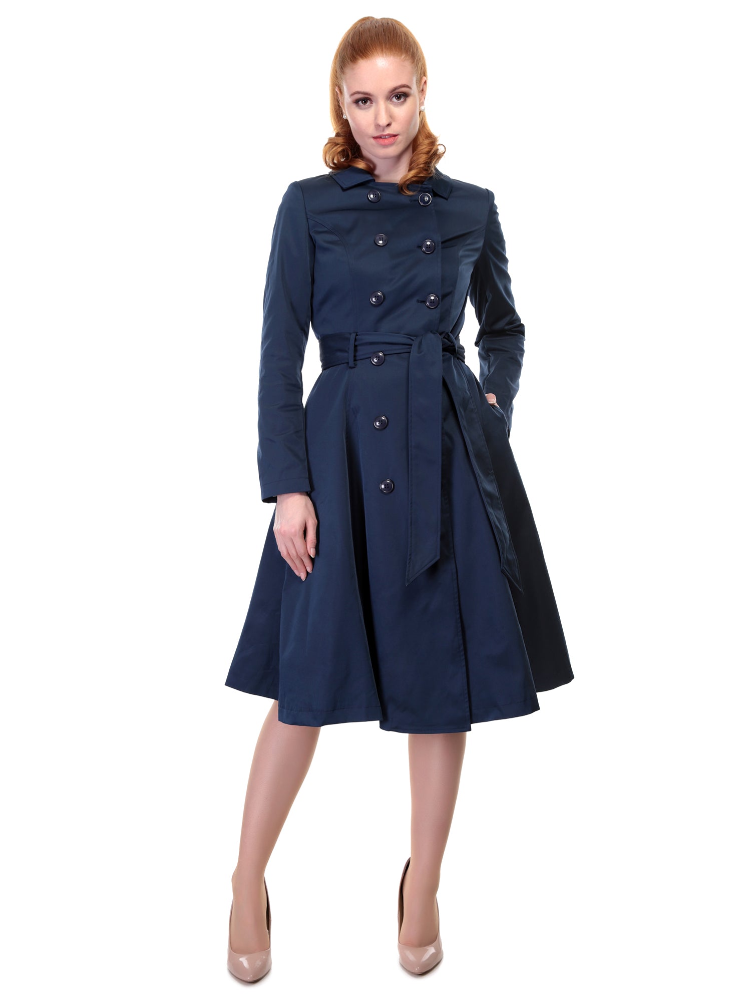 Korrina Swing Trench Navy Lindy Bop
