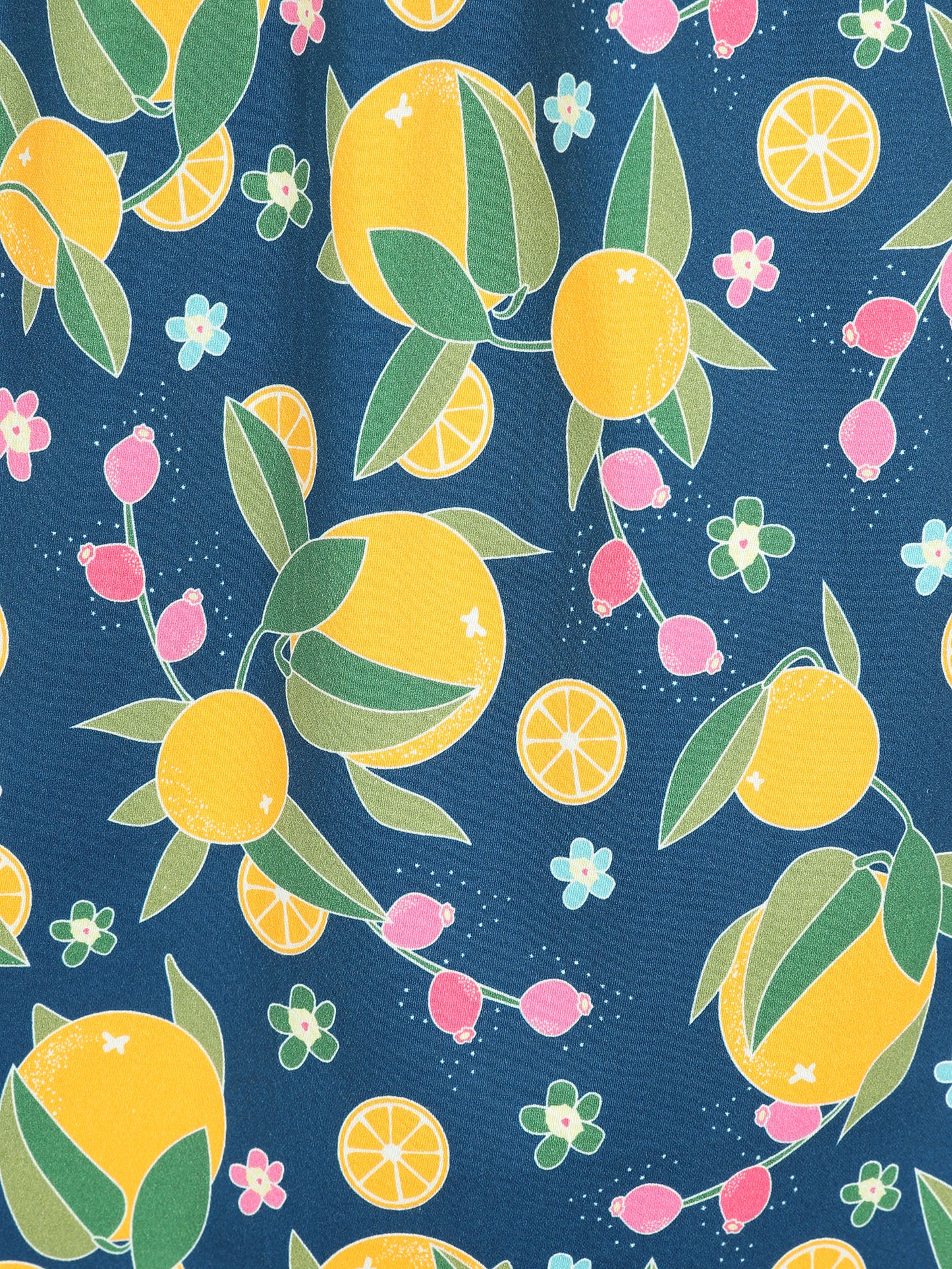 Misty Orange Bloom Dress
