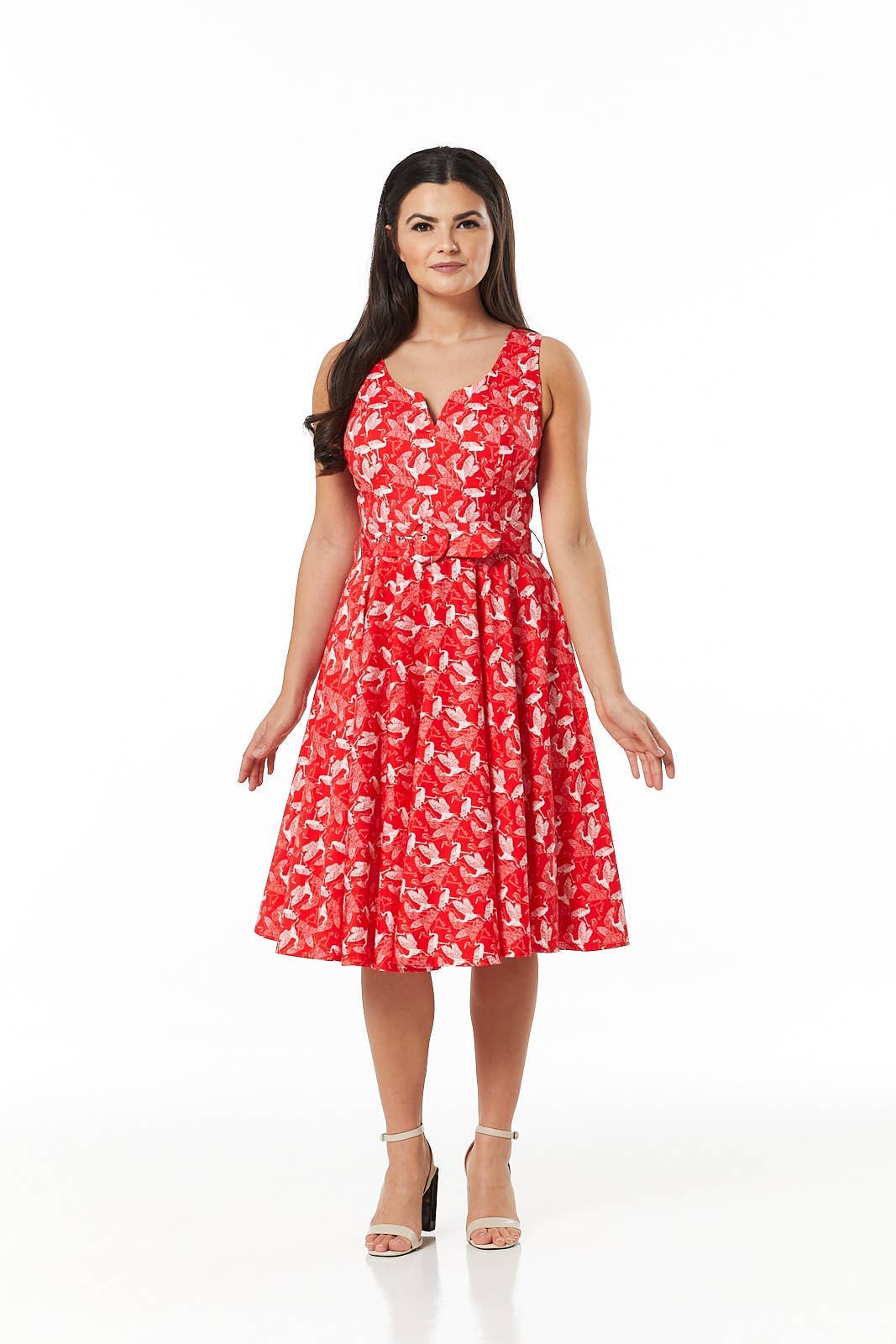 Rina Fit&Flare Midid Floral Dress