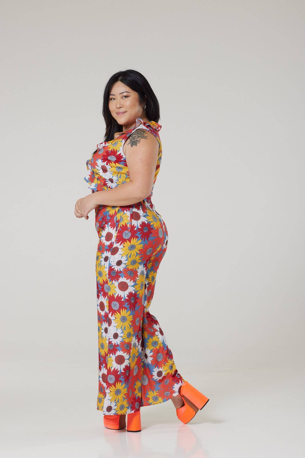 Seventies Bianzaa Floral Set in Recycled polyester