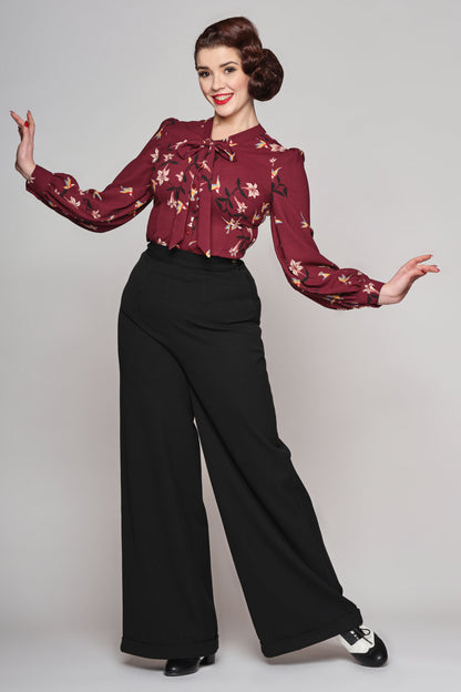 Luiza Lilies and Birds Blouse