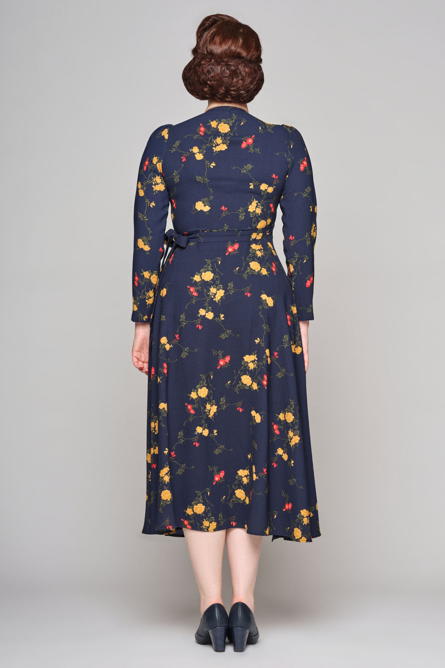 Kendra Winter Bloom Wrap Dress