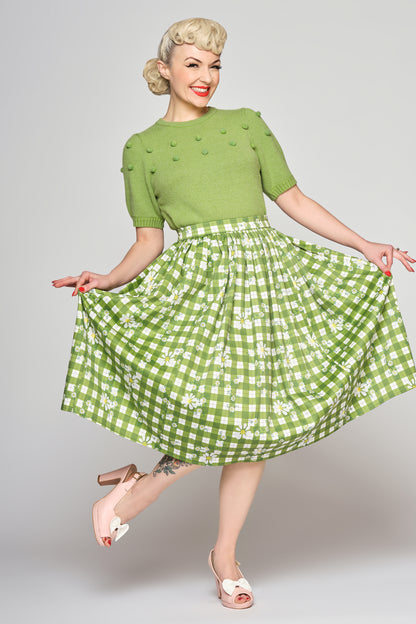Jasmine Daisy Garden Swing Skirt