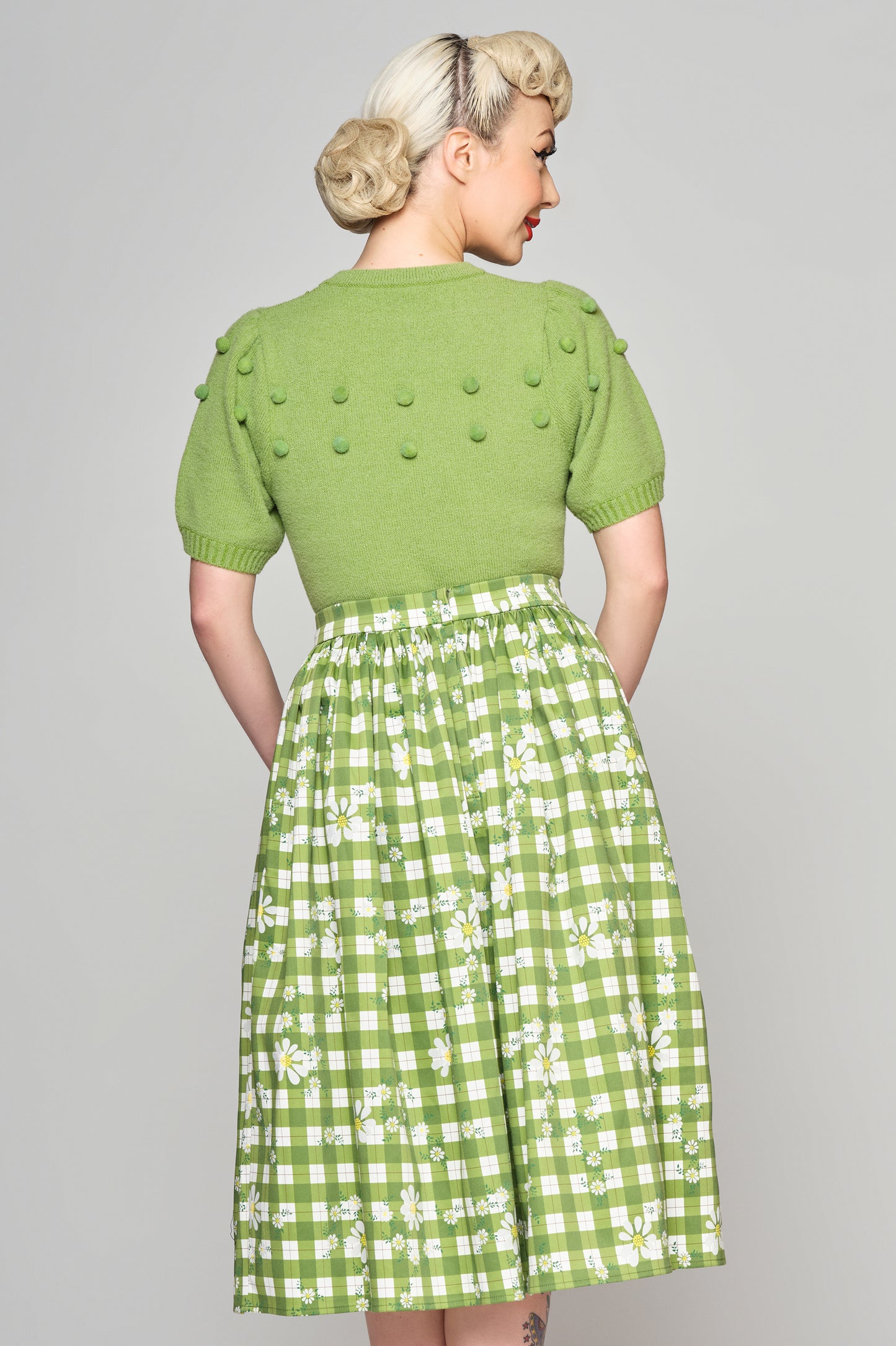 Jasmine Daisy Garden Swing Skirt