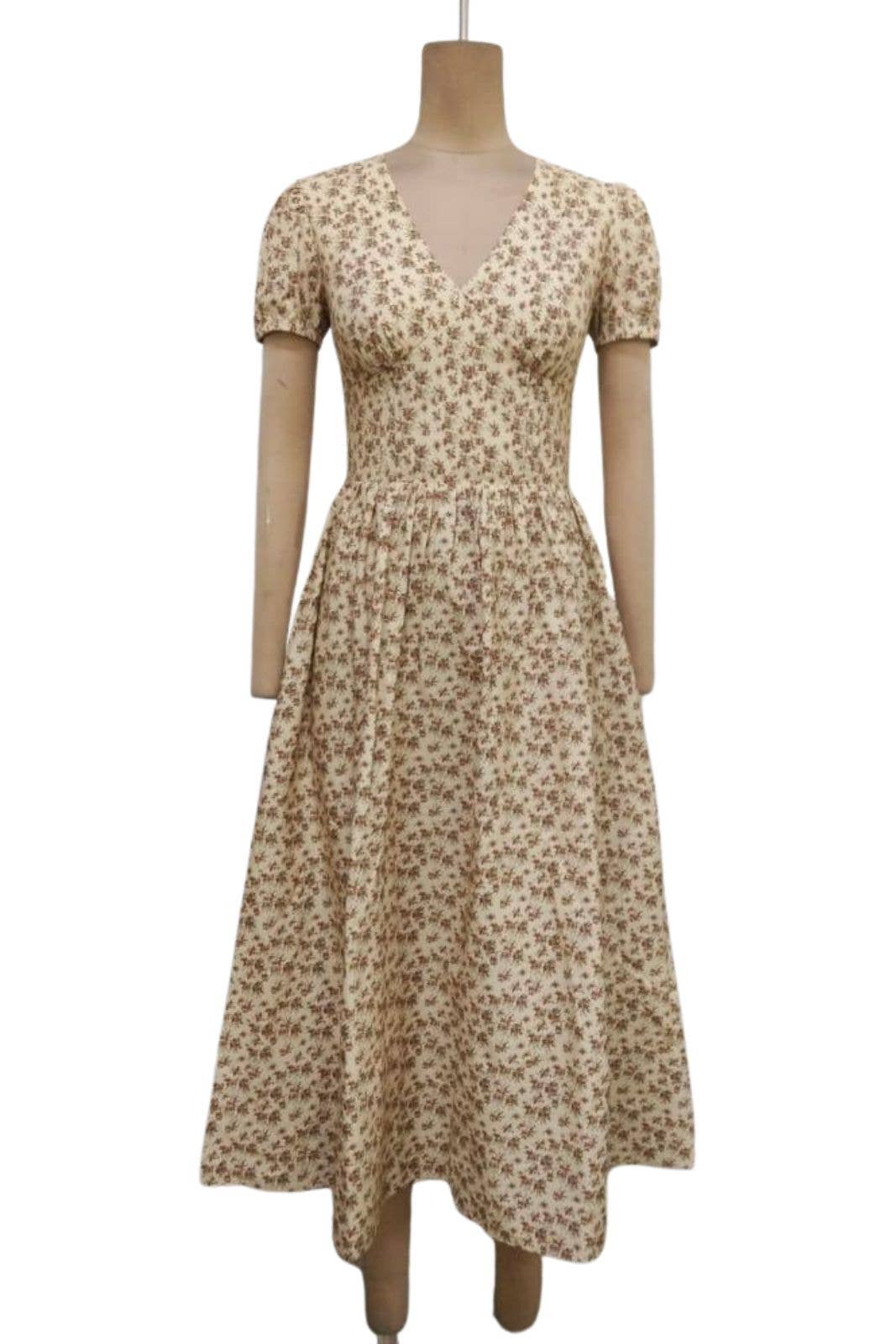 Alba Printed Midi Swing Dress