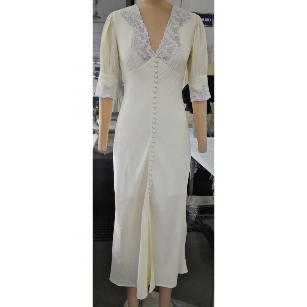Elise Ecru Dress