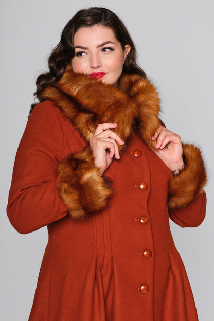 Pearl Coat Burnt Orange