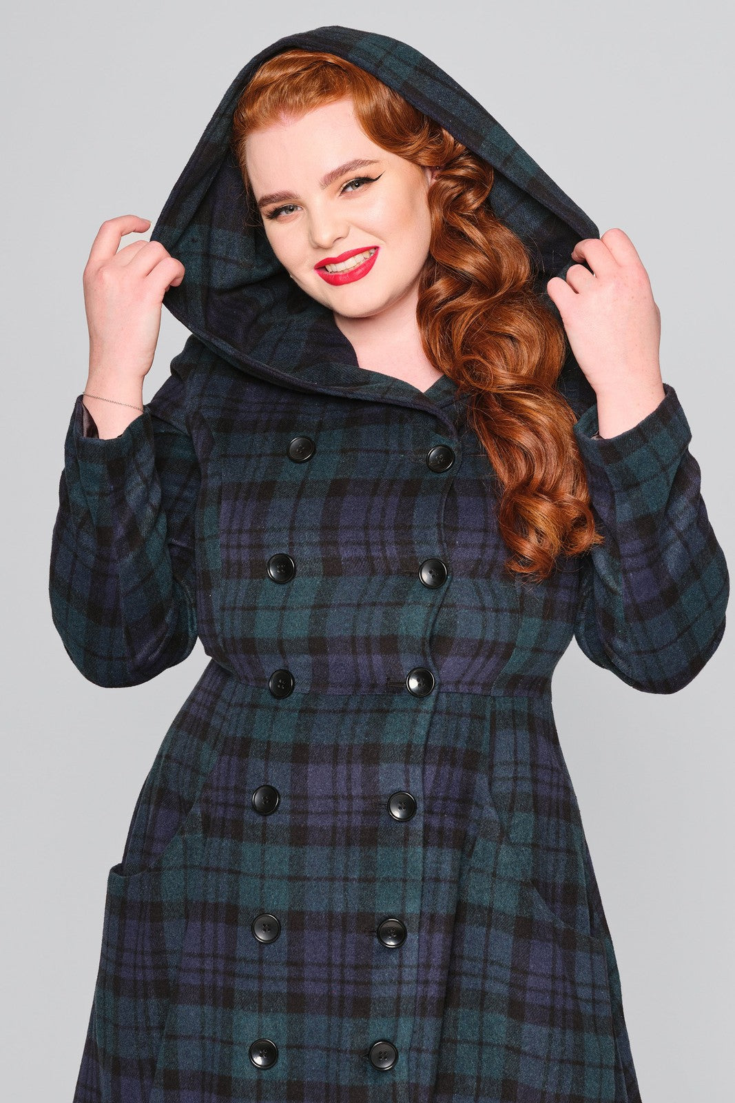 Heather Checked Coat