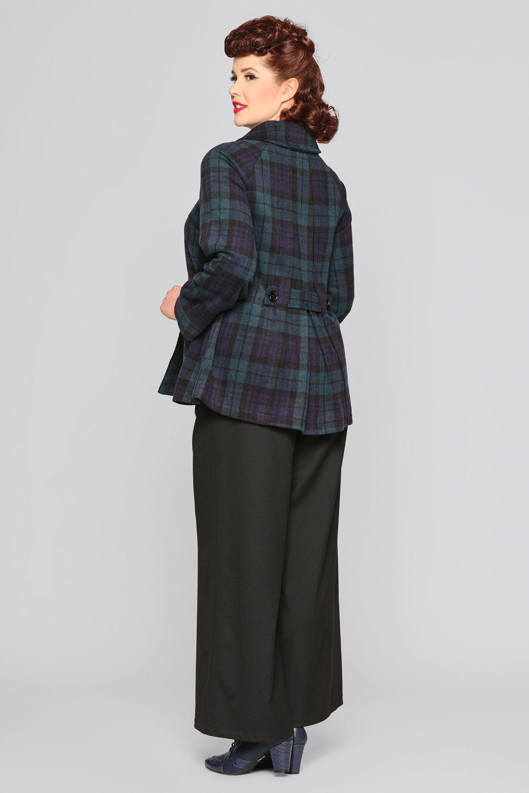 Ottilie Blackwatch Check Coat