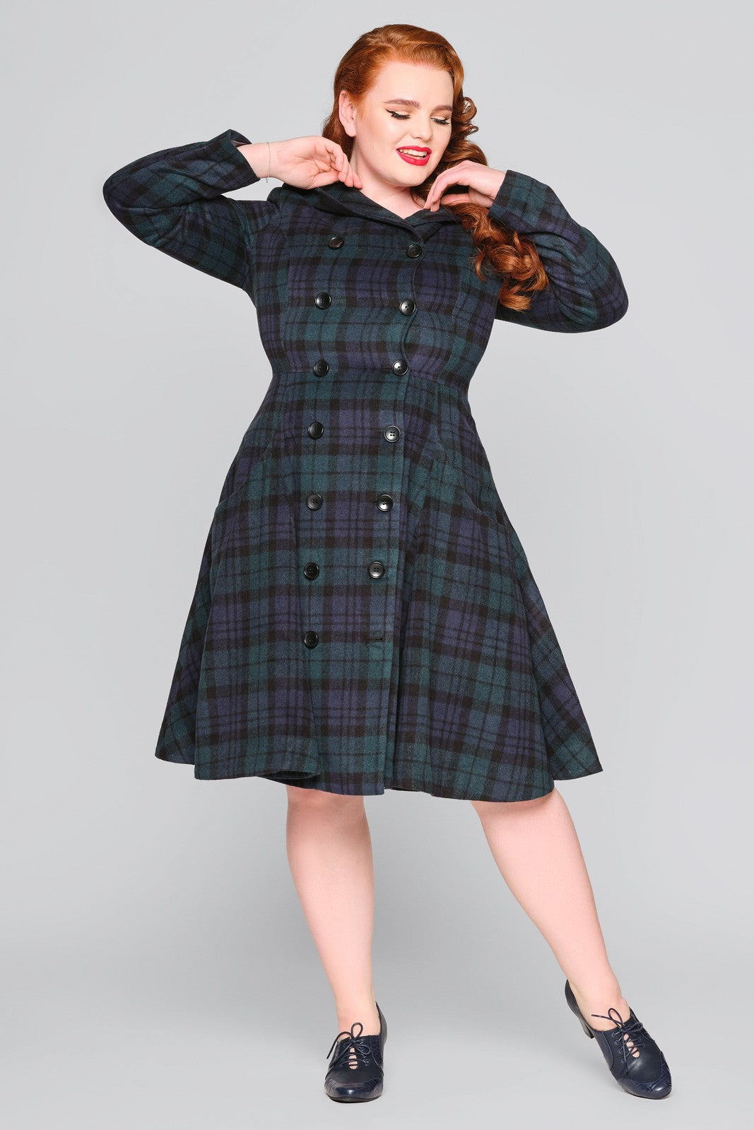 Heather Checked Coat