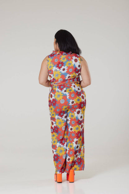 Seventies Bianzaa Floral Set in Recycled polyester