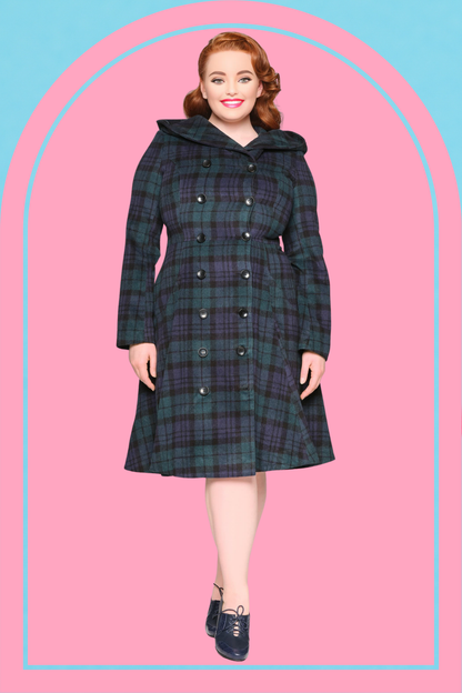 Heather Checked Coat
