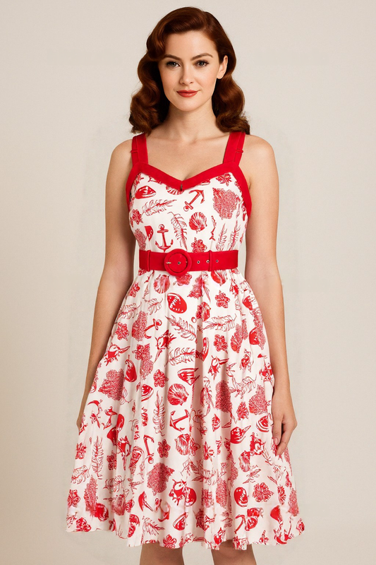 Agatha Sea Shore Swing Dress