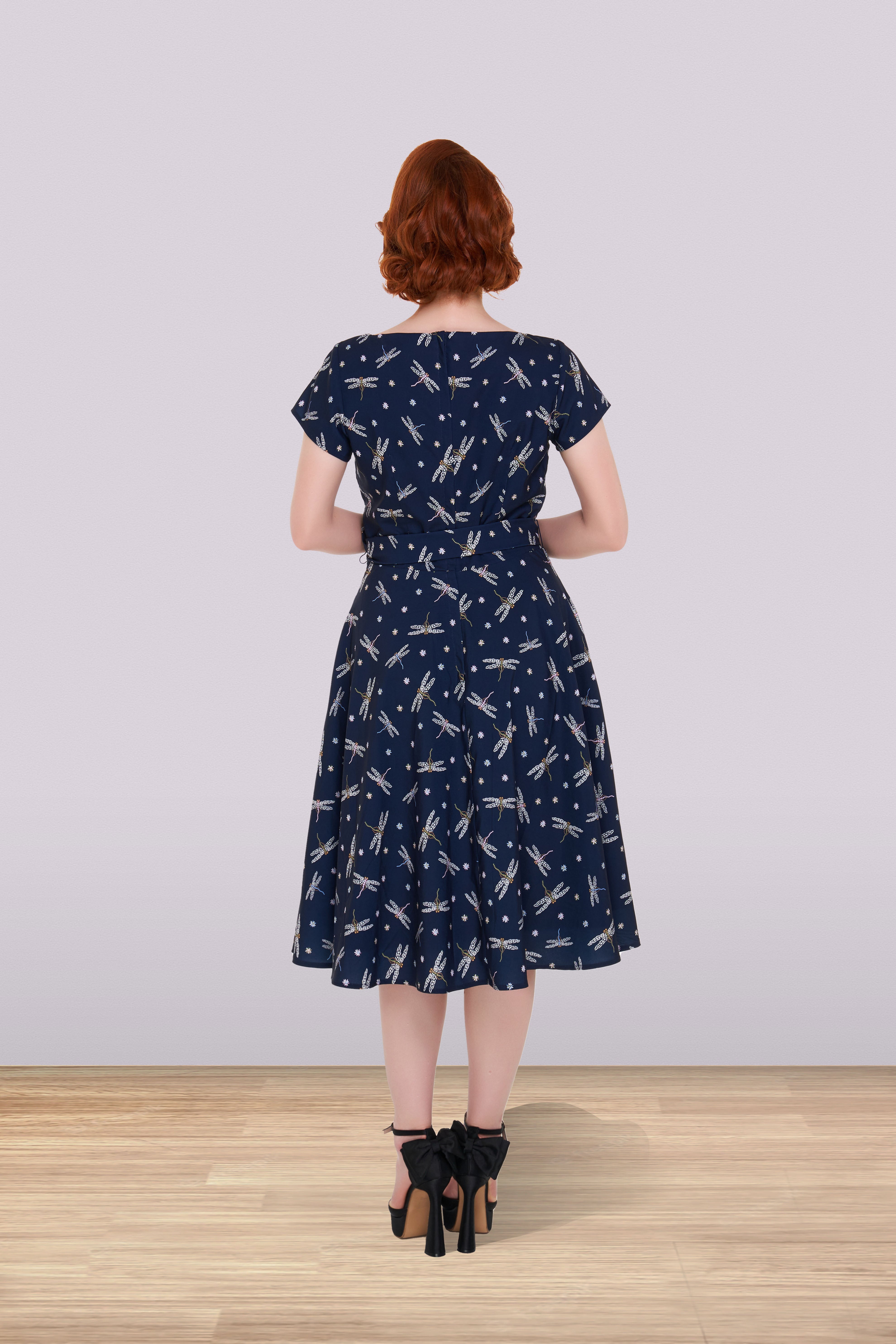 Dragonfly print dress top