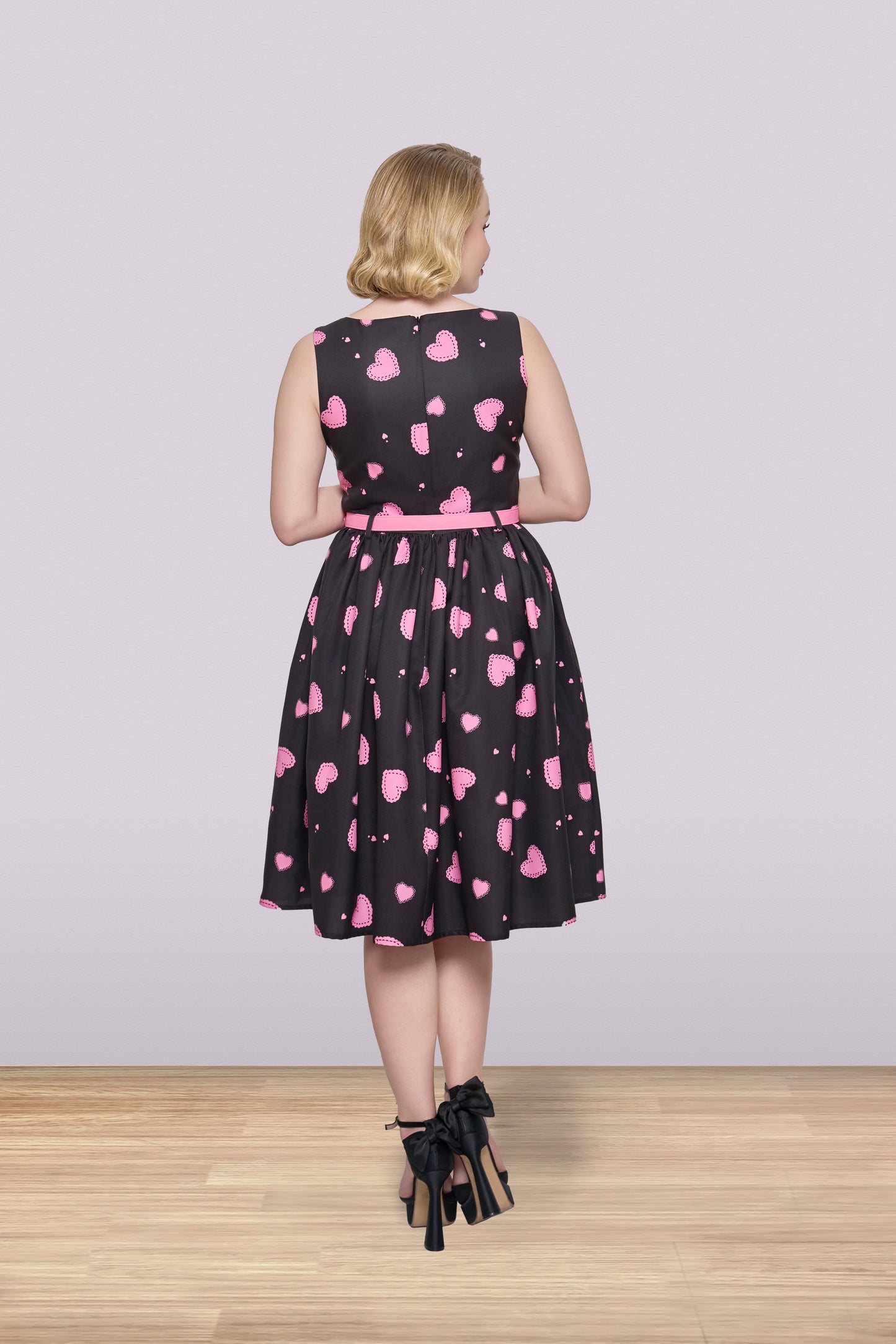 Audrey Hearts Flared Dress