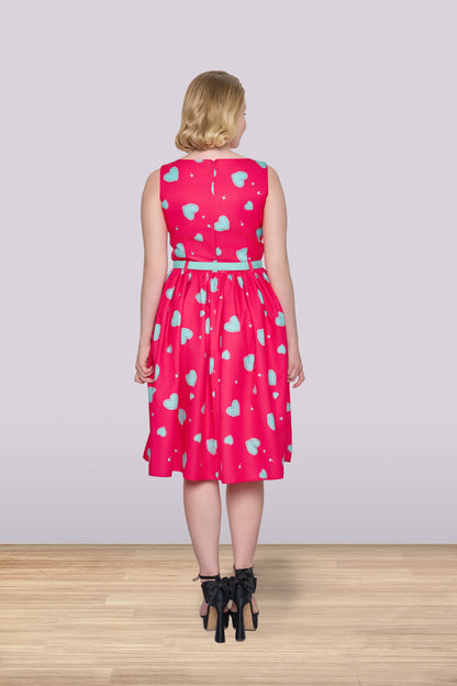 Audrey Hearts Flared Dress