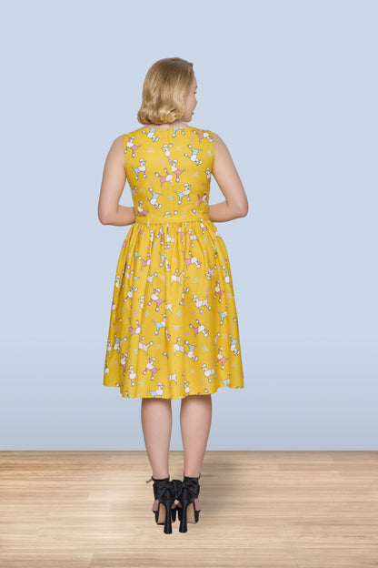 Audrey Poodles Flared Dress