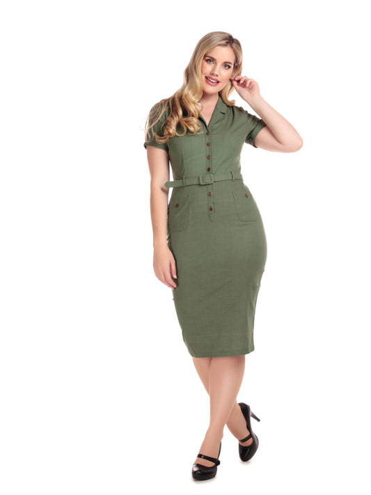 Caterina Vintage Pencil Dress