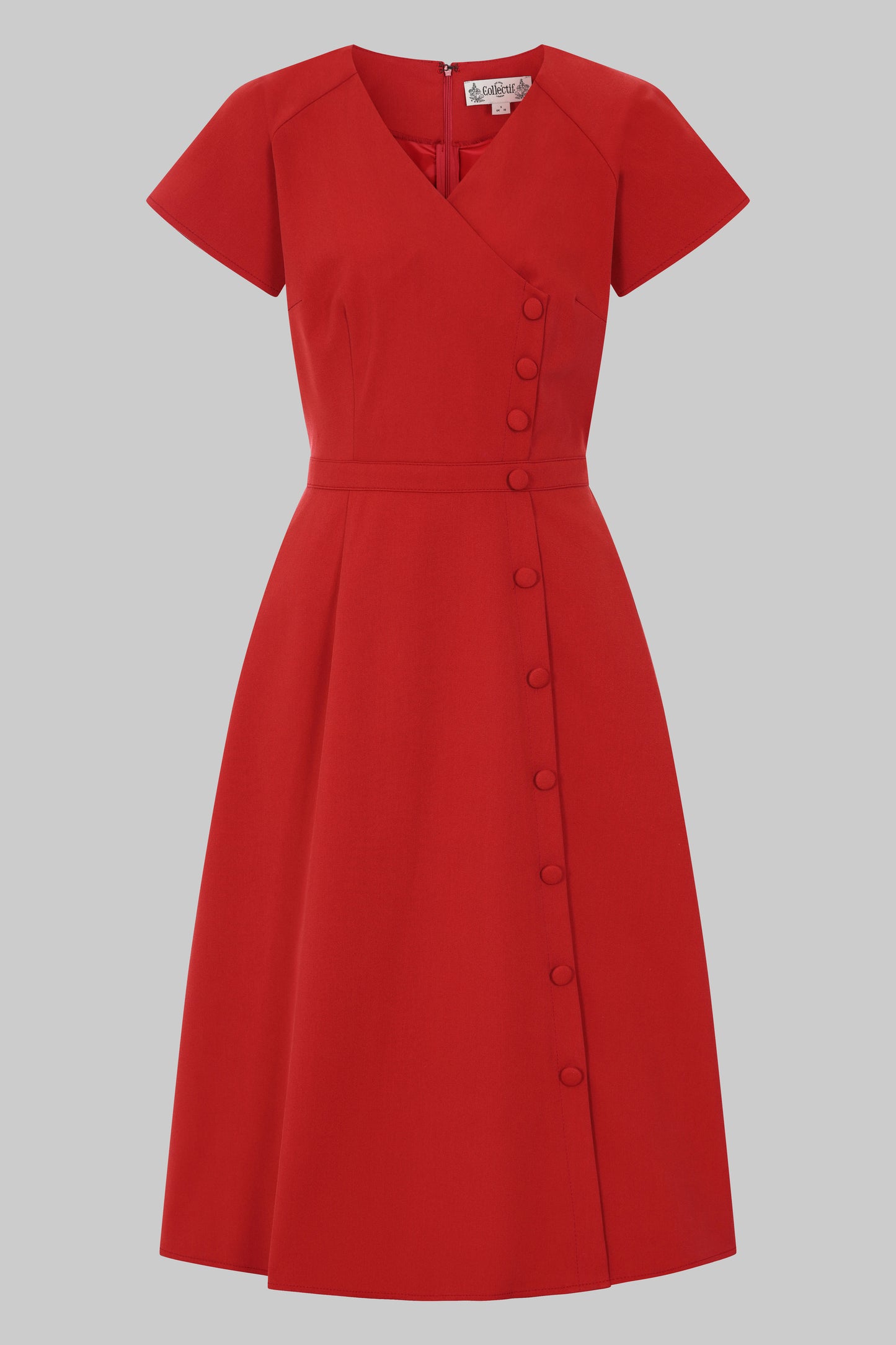 Cherylin Plain Flared Dress