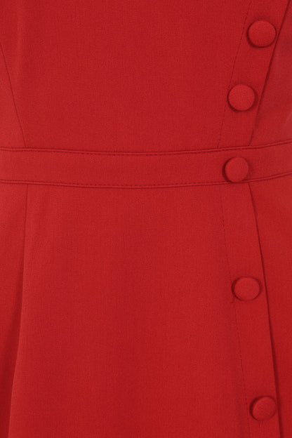 Cherylin Plain Flared Dress