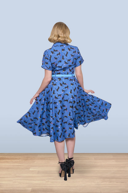 Christine Black Cat Dress