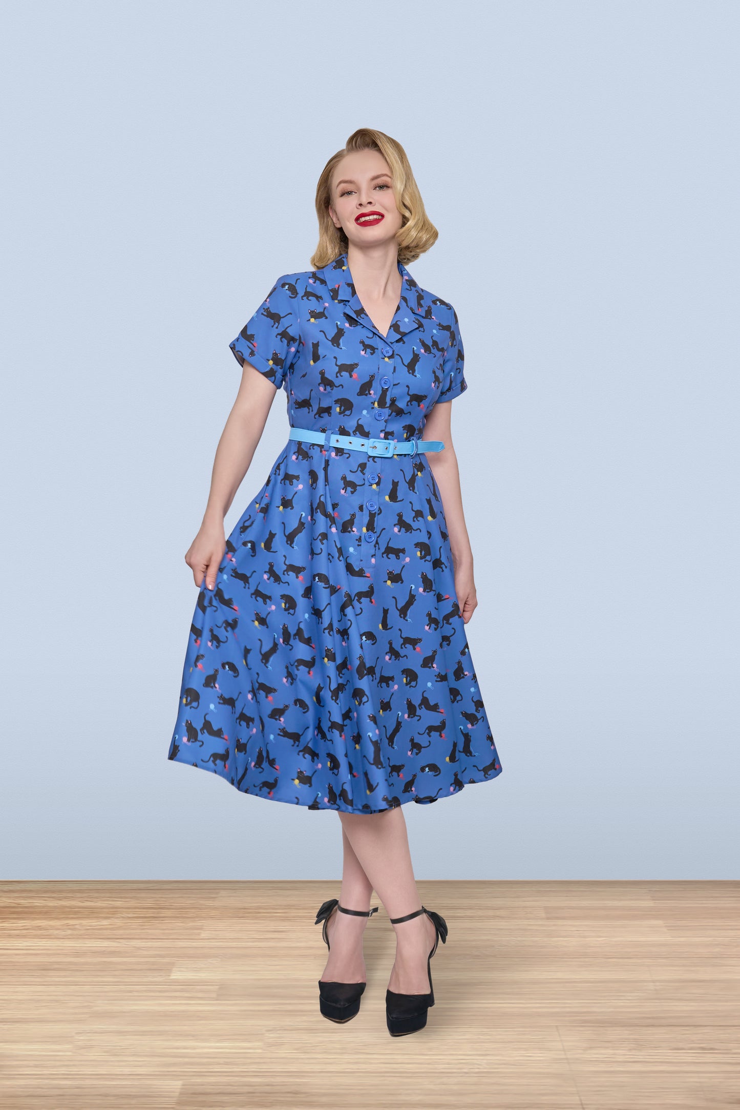 Christine Black Cat Dress