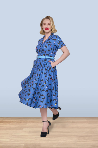 Christine Black Cat Dress