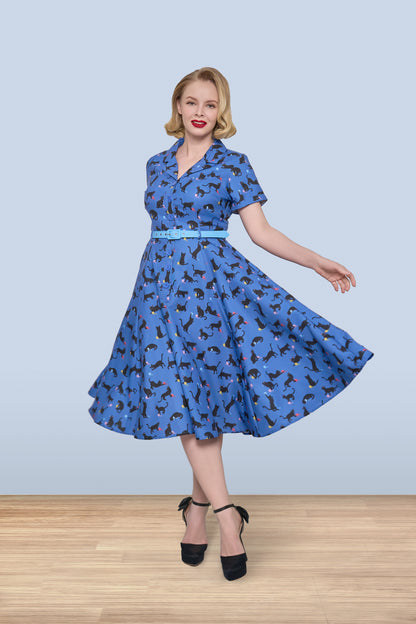 Christine Black Cat Dress