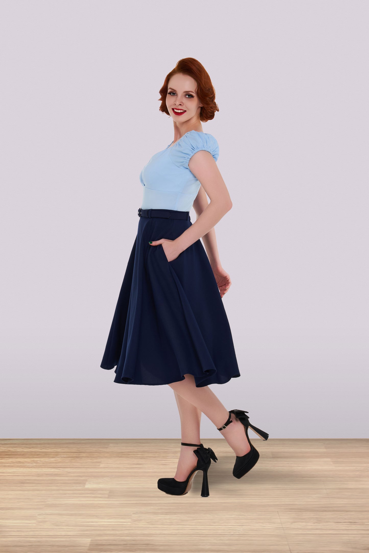 Rita Softie Blouse Light Blue