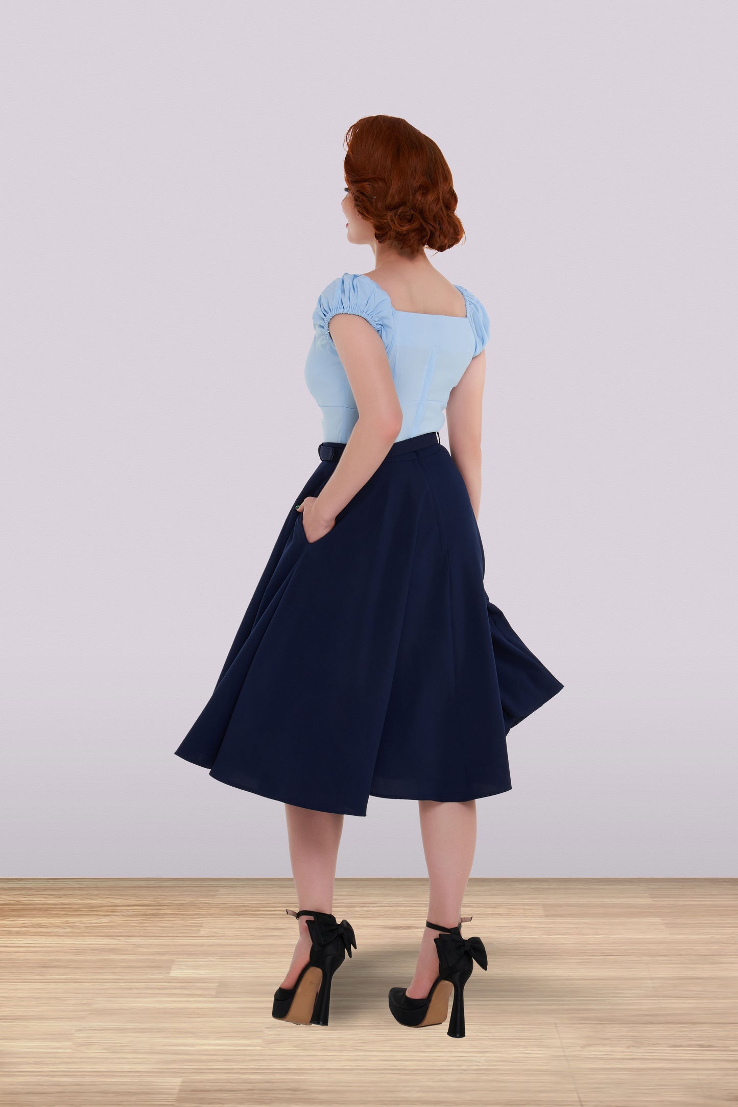 Rita Softie Blouse Light Blue