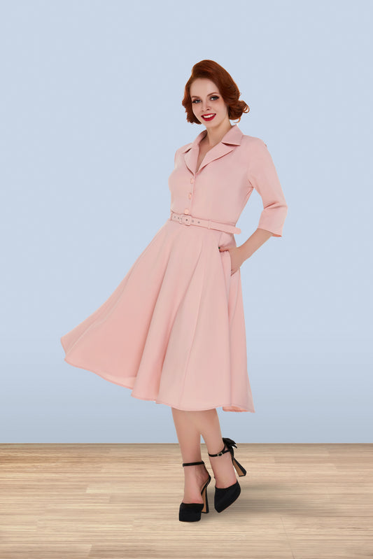 Christine Flared Skirt Pink