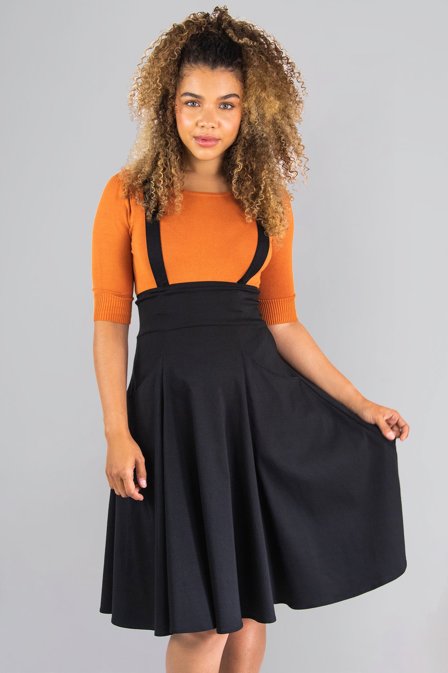 Alexa Plain Swing Skirt