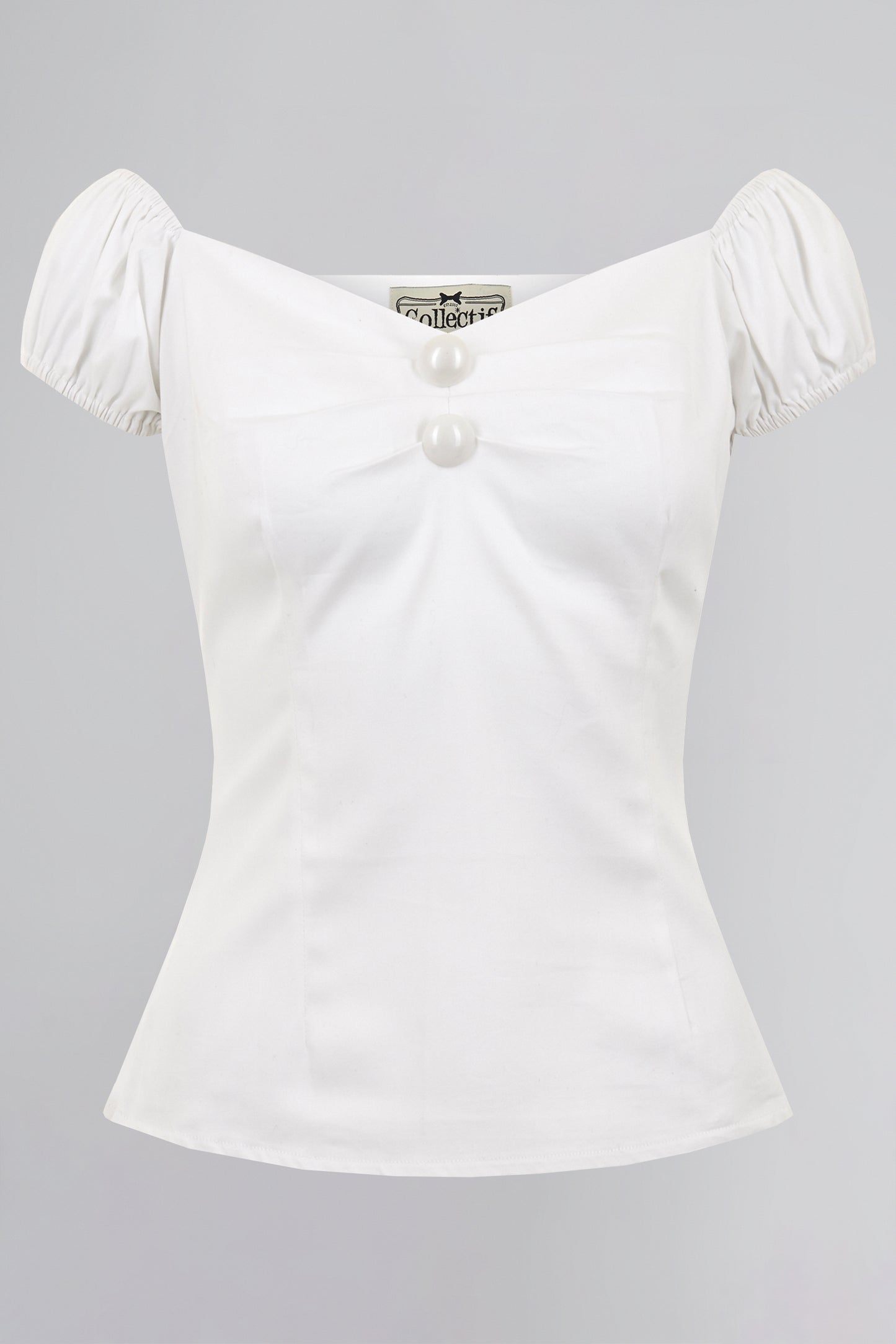 Dolores Top Plain White