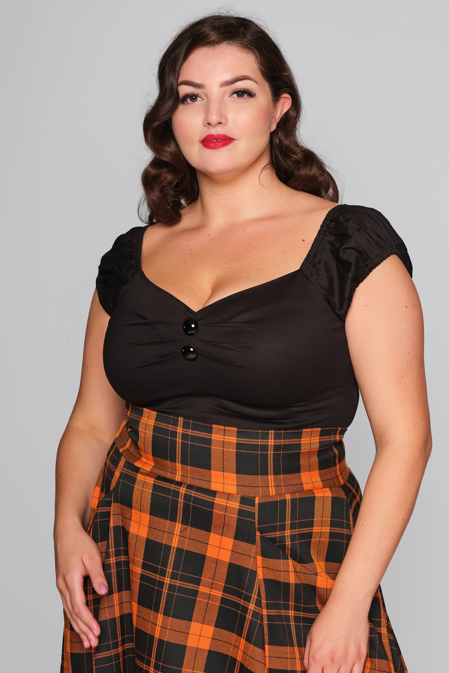 Dolores Top Plain Black