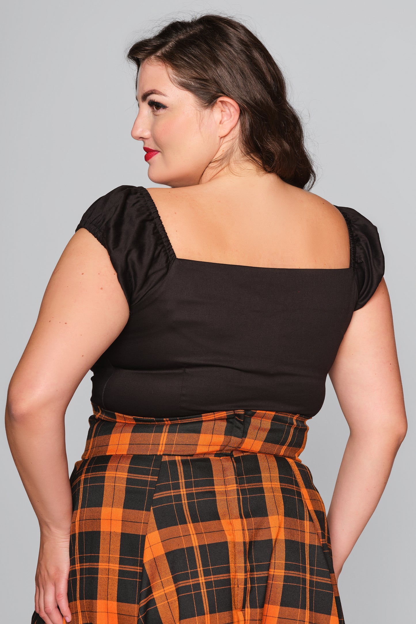 Dolores Top Plain Black