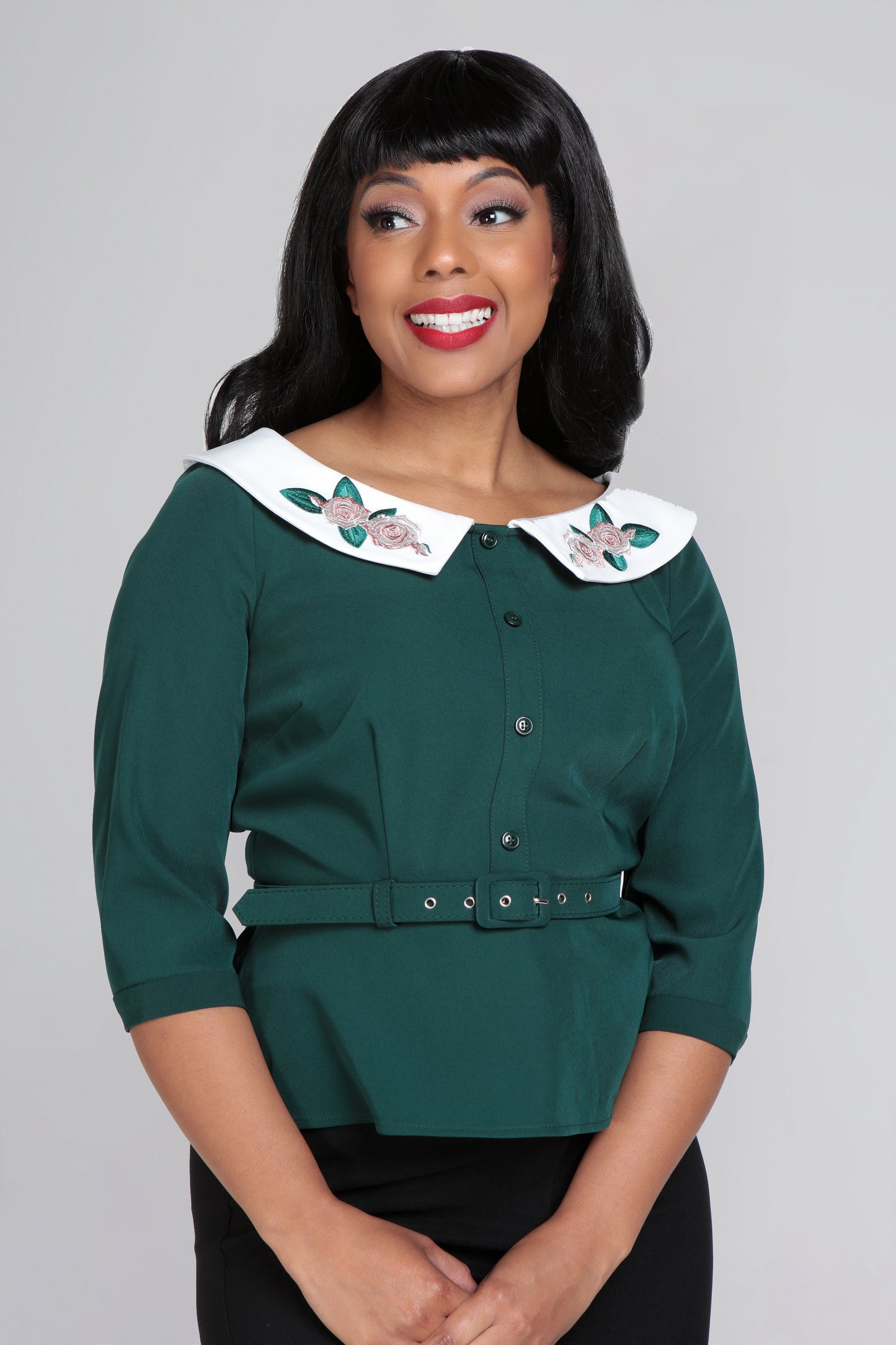 Elle Peplum Blouse