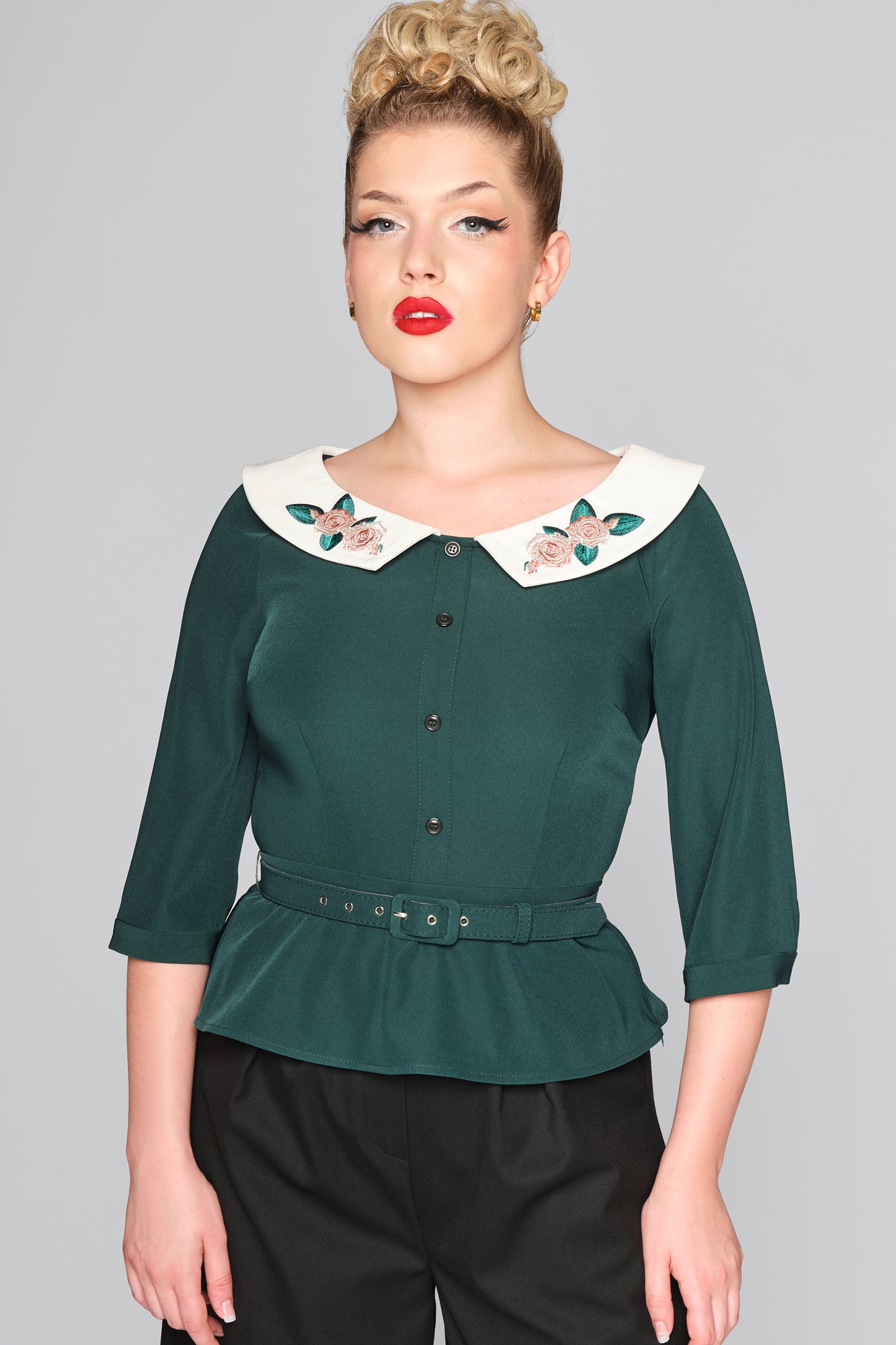 Elle Peplum Blouse