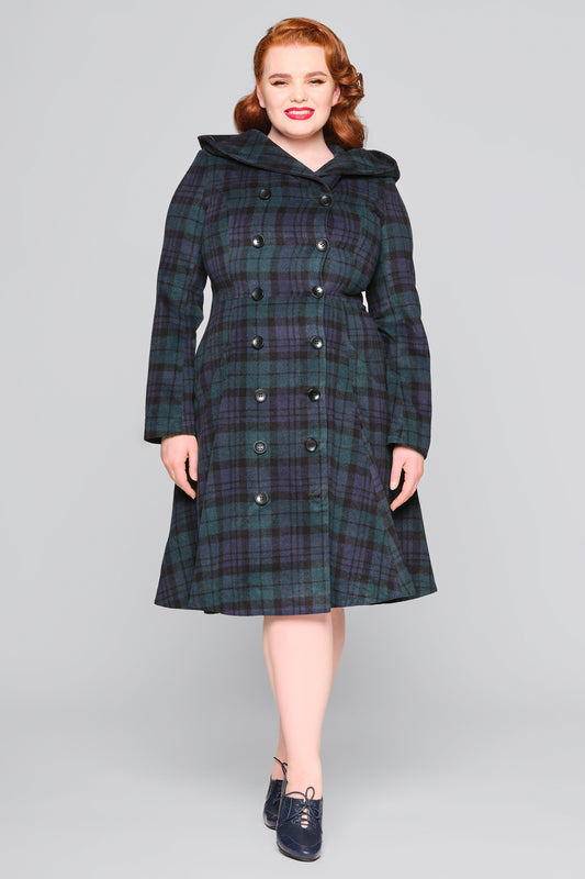 Heather Checked Coat