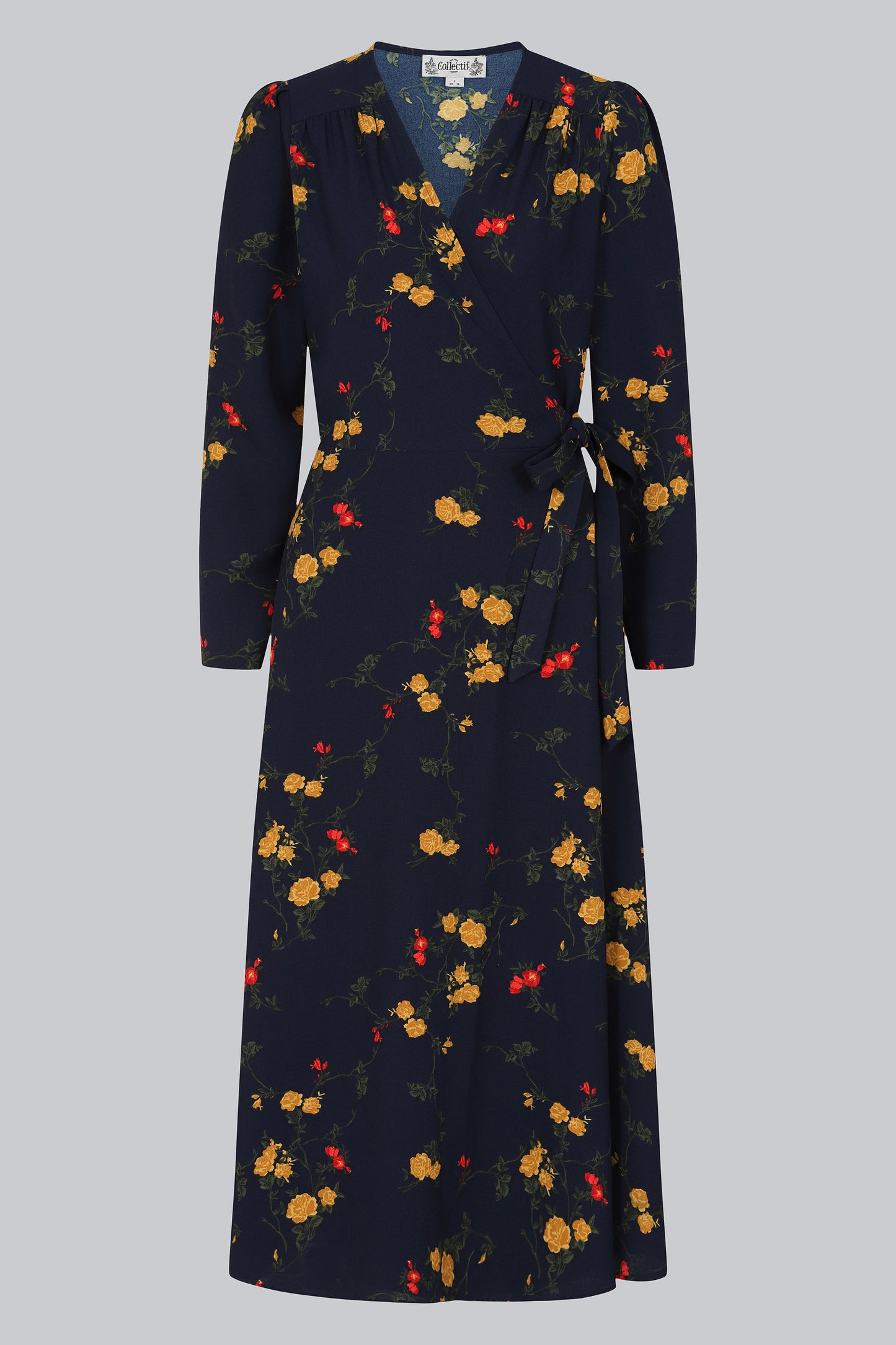 Kendra Winter Bloom Wrap Dress