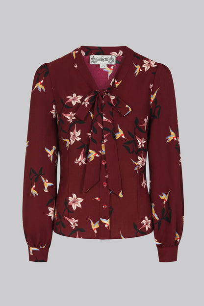Luiza Lilies and Birds Blouse