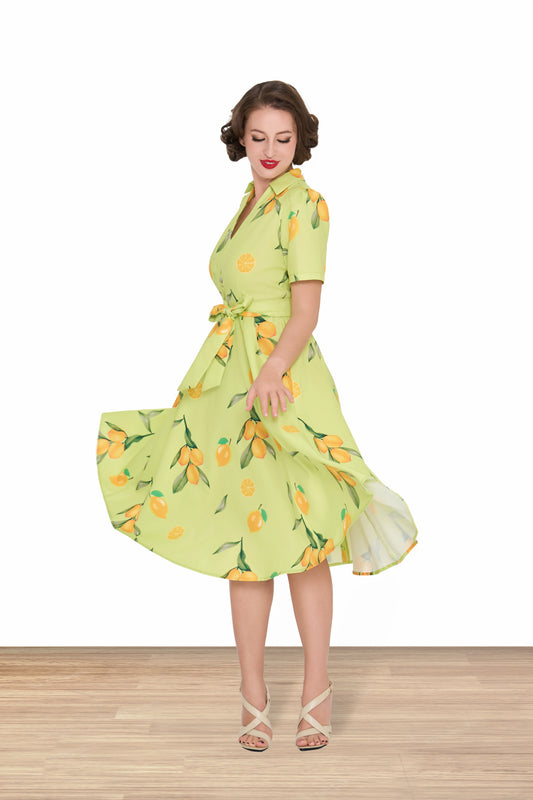 lindy bop green dress Christine Long Sleeve Dress Green Lindy Bop