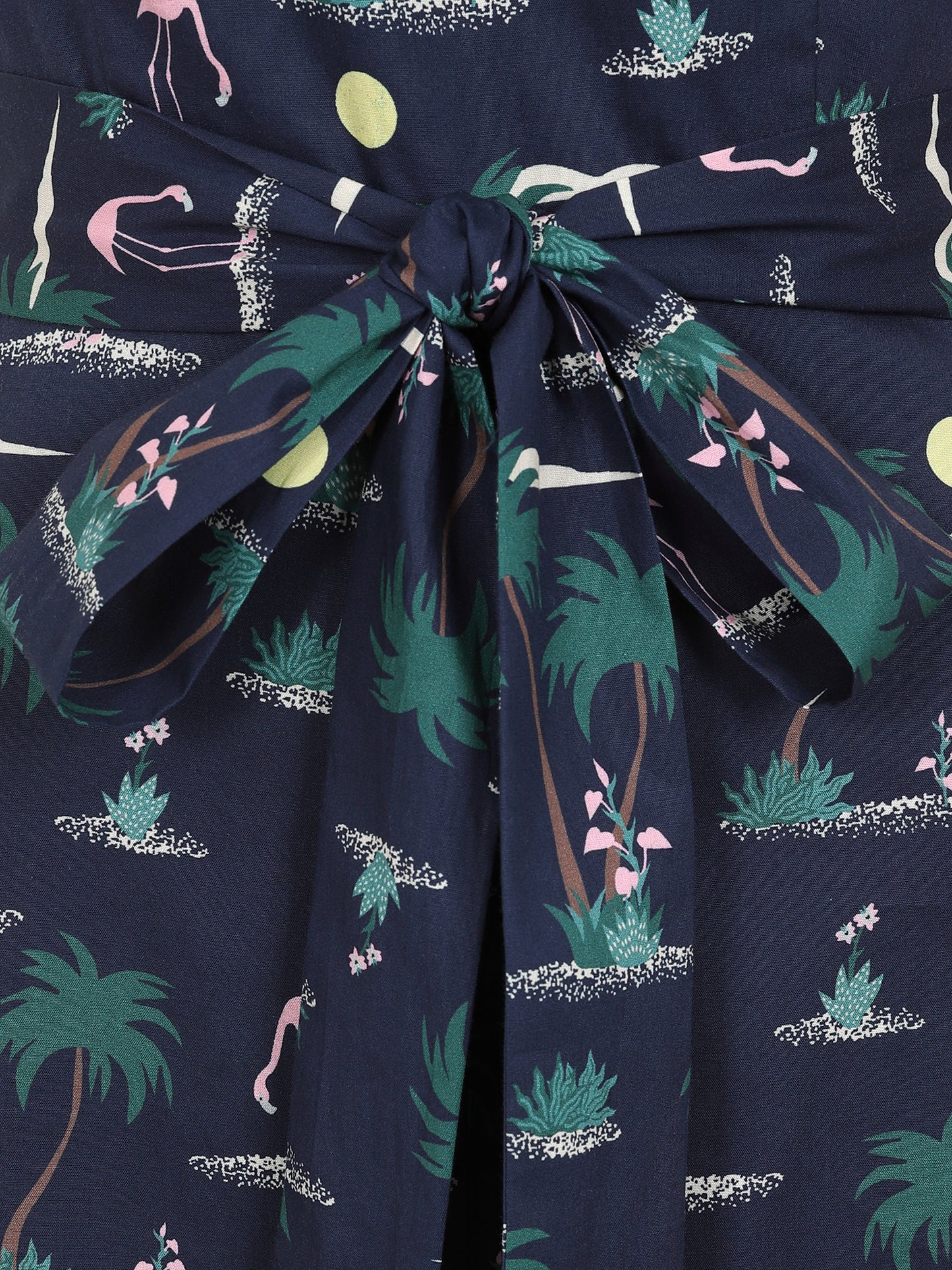 Edda Flamingo Palm Jumpsuit