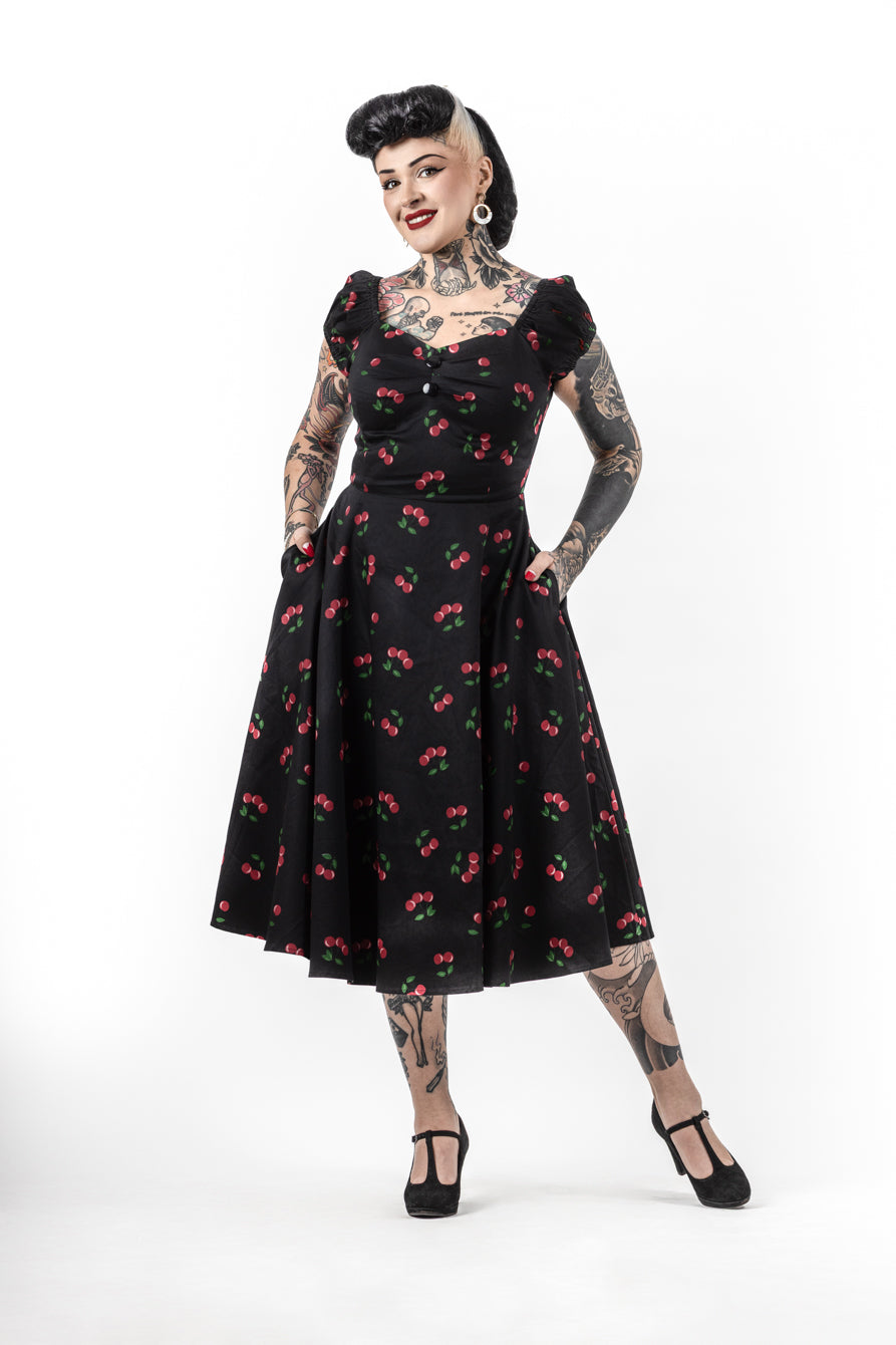 Nancy 50s Cherries Doll Dress